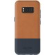 Jack Spade Coque Bicolore pour le Samsung Galaxy S8 - Marron Tan/BlUE Marine