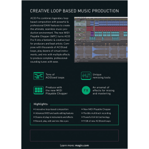 ACID Pro 9 | Numérique (ESD/UE)