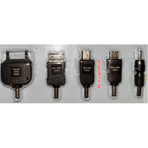 Universal 12v In Car Charger 5x Adapters Cigarette Lighter Mini/Micro USB UK