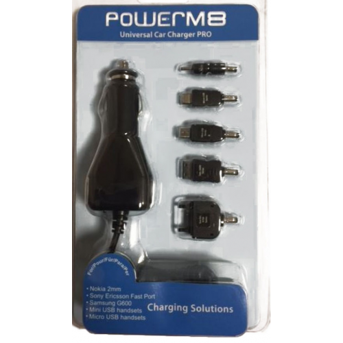 Universal 12v In Car Charger 5x Adapters Cigarette Lighter Mini/Micro USB UK