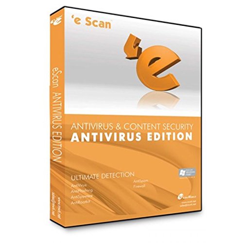 Escan AntiVirus and Content Security 2019 | 1 PC | 1 An | Numérique (ESD/UE)