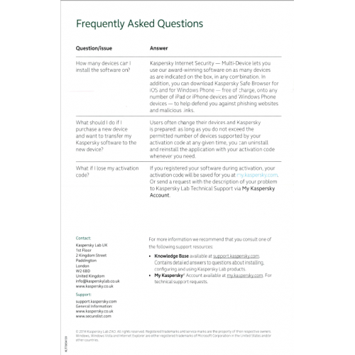 Kaspersky Internet Security 2015 | 1 Appareil | 1 An | Numérique (ESD/UE)