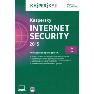 Kaspersky Internet Security 2015 | 1 Appareil | 1 An | Download Numérique (ESD/RU+UE)