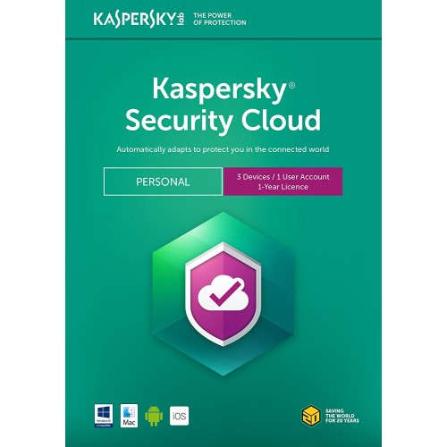 Kaspersky Security Cloud 2018 Personal | 5 Appareils | 1 An | Numérique (ESD/UE)