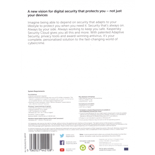 Kaspersky Security Cloud 2019 Personal | 3 Appareils | 1 An | Numérique (ESD/UE)