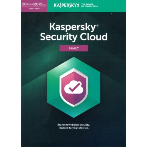 Kaspersky Security Cloud 2020 Family | 20 Appareils | 1 An | Numérique (ESD/UE)