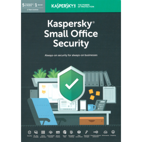 Kaspersky Small Office Security V6 | 1 Server | 10 Desktops | 1 An | Numérique (ESD/RU)