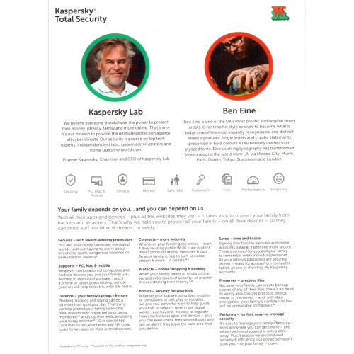 Kaspersky Total Security 2018 | 3 Devices | 2 Years | Digital (ESD/EU) Exclusive
