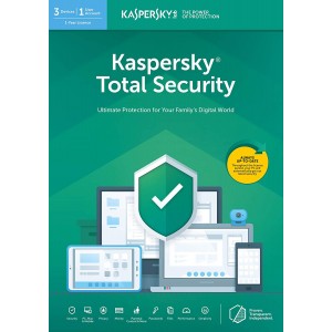 Kaspersky Total Security 2019 | 3 Appareils | 1 An | Numérique (ESD/RU+UE)