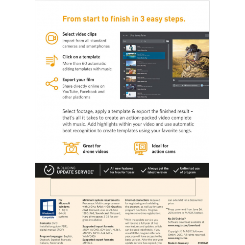 MAGIX Fastcut | Numérique (ESD/UE)
