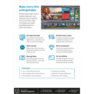 MAGIX Vidéo Deluxe Plus 2018 | Numérique (ESD/UE)