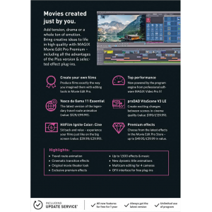 MAGIX Vidéo Deluxe Premium 2018 | Numérique (ESD/UE)