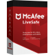 McAfee LiveSafe 2020 | Nombre Illimité Appareils | 1 An | Numérique (ESD/UE)