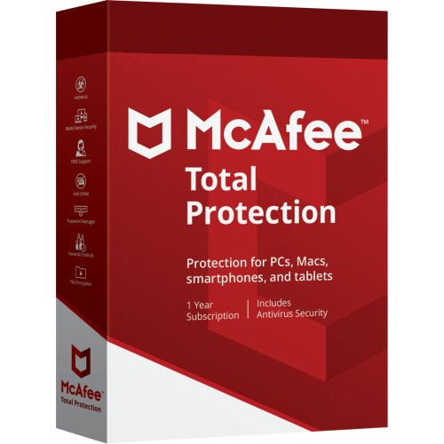 McAfee Total Protection 2020 | Nombre Illimité Appareils | 1 An | Numérique (ESD/UE)