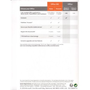Microsoft Office 365 Famille | 5 Utilisateurs | 1 An | Numérique (ESD/UE)
