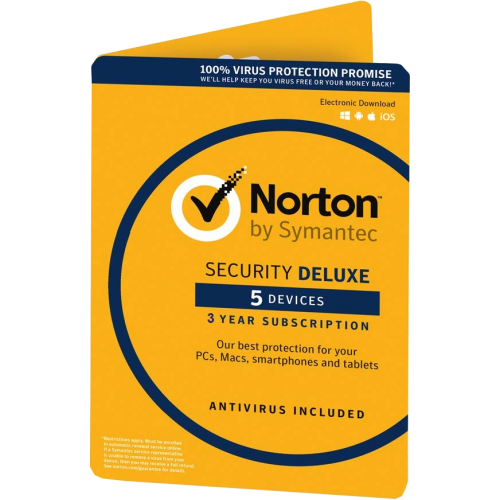 Norton Security Deluxe | 5 Appareils | 3 Ans | Numérique (ESD/UE)