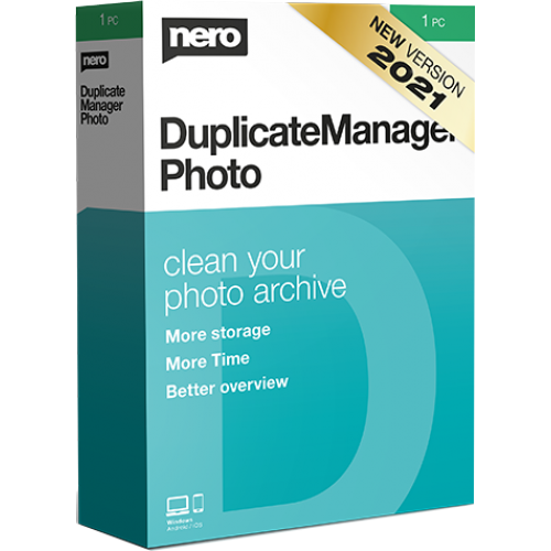 Nero DuplicateManager Photo  2021| 1PC (Licence perpétuelle) | Numérique (ESD/UE)