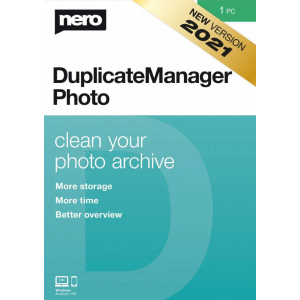 Nero DuplicateManager Photo  2021| 1PC (Licence perpétuelle) | Numérique (ESD/UE)