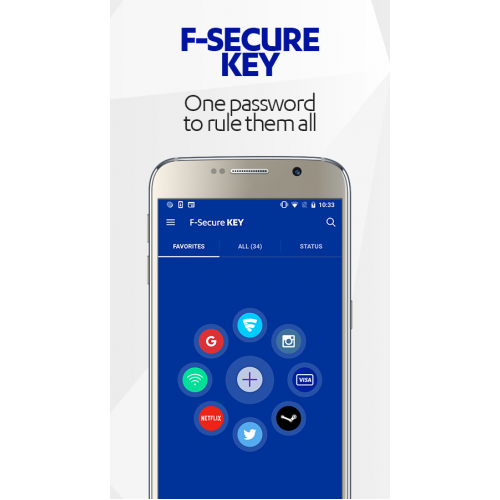 F-Secure Key - Premium Password Manager | Nombre Illimité Appareils | 1 An | 