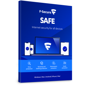 F-Secure Safe Internet Security  Attache | 1 Appareil | 1 An | Numérique (ESD/UE)