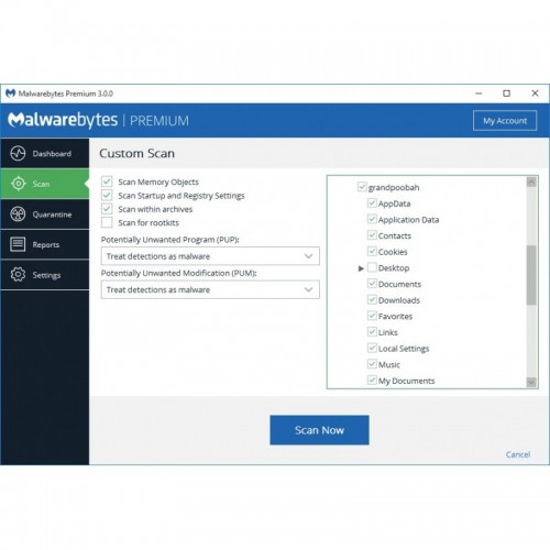 Malwarebytes Premium for Windows 2021 | 1 PC | 1 An | Numérique (ESD/RU+UE)