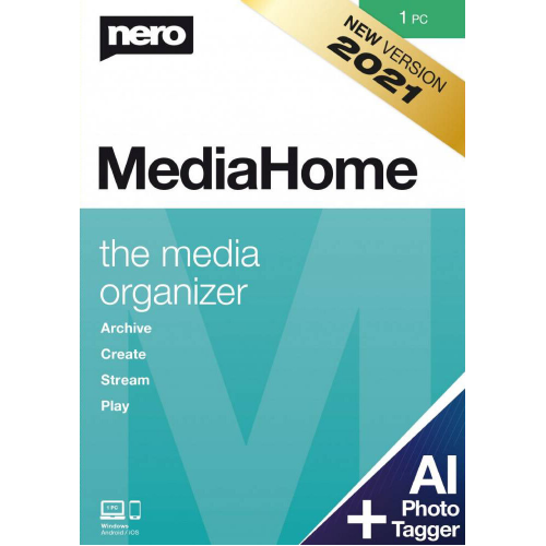 Nero MediaHome Unlimited 2021 | 1PC (Licence perpétuelle) | Numérique (ESD/UE)