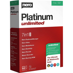 Nero Platinum Unlimited 2021 7in1 Suite |1PC (Licence perpétuelle) | Numérique (ESD/UE)