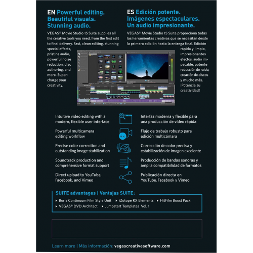 VEGAS Movie Studio 15 Suite | Numérique (ESD/UE)